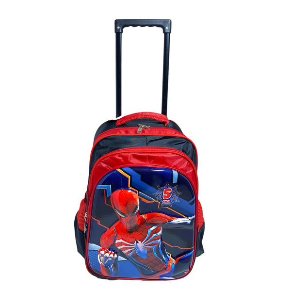 16 Inch Spiderman Trolly Bag For grade 1 Till Grade 4 Boys