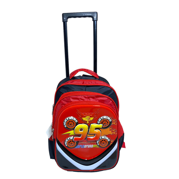 16 Inch Mcqueen Trolly Bag For grade 1 Till Grade 4 Boys