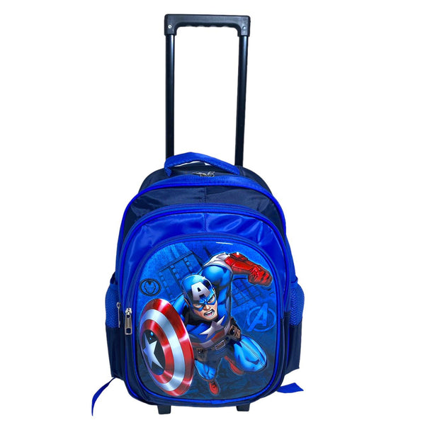 16 Inch Avengers Trolly Bag for Grade 1 Till Grade 4 Boys