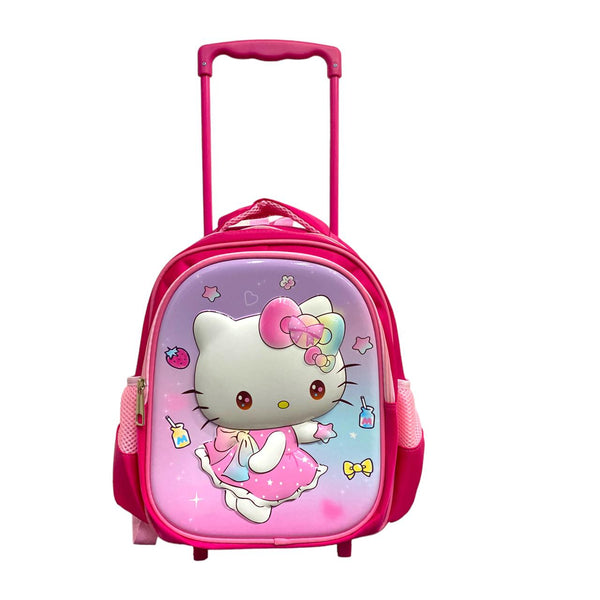 14 Inch Hello Kitty School Trolly Bag For Nursery And KG Girls