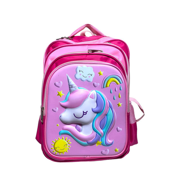 19 Inch 3D Unicorn School bag  Grade 2 Till Grade 7 Girls