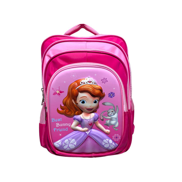 19 Inch 3D Sofia School bag For Grade 2 Till Grade 7 Girls