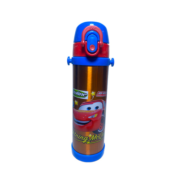 Disney McQueen Cars Stainless Metal Water Bottle For Boys 500ML