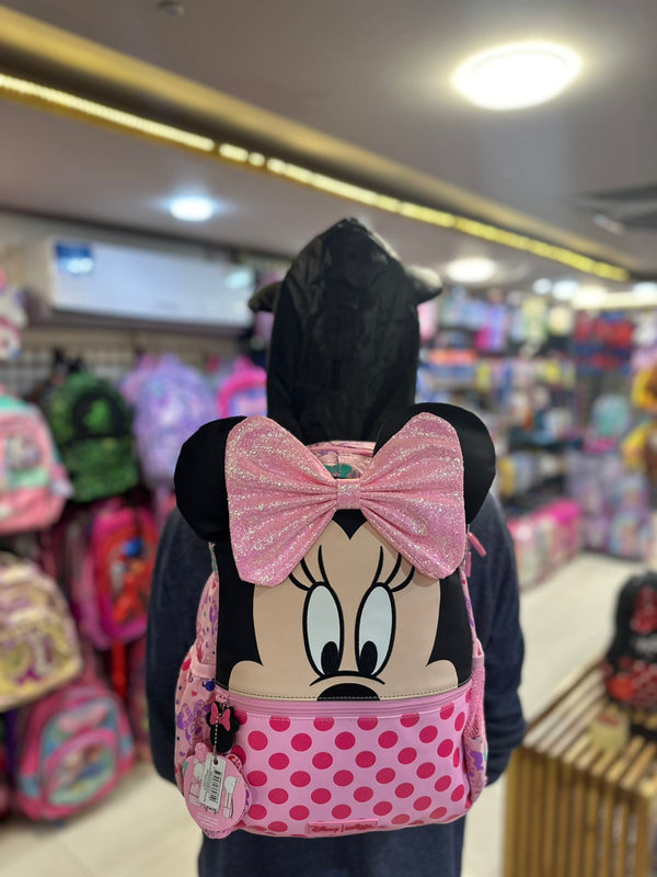 14 Inch Minne Mouse Smiggle School Bag for Nursery till Grade KG Girls