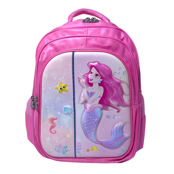 Mermaid 3D print 17 Inch School Bag For Grade 1 Till Grade 3 Girls