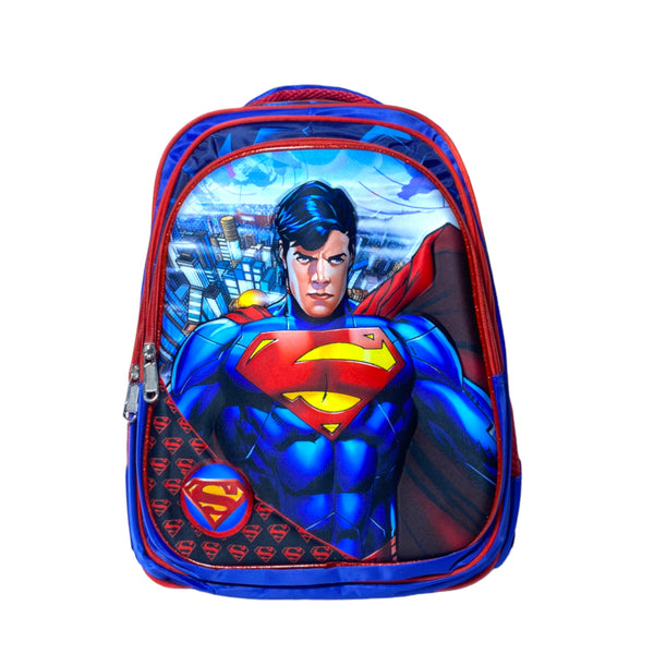 16 inch Superman School Bag For Grade KG Till Grade 3 Boys