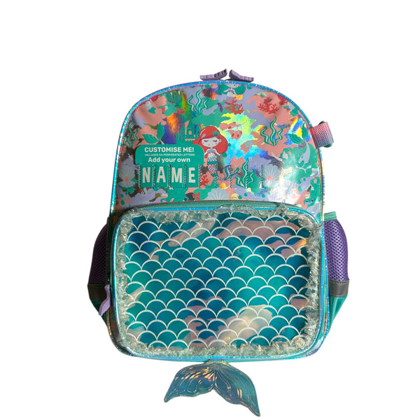 14 Inch Mermaid School Bag for Nursery till Grade KG Girls By Vest