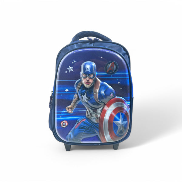 13 Inch 3D Avengers School Trolley Bag For Play Group And Nursery