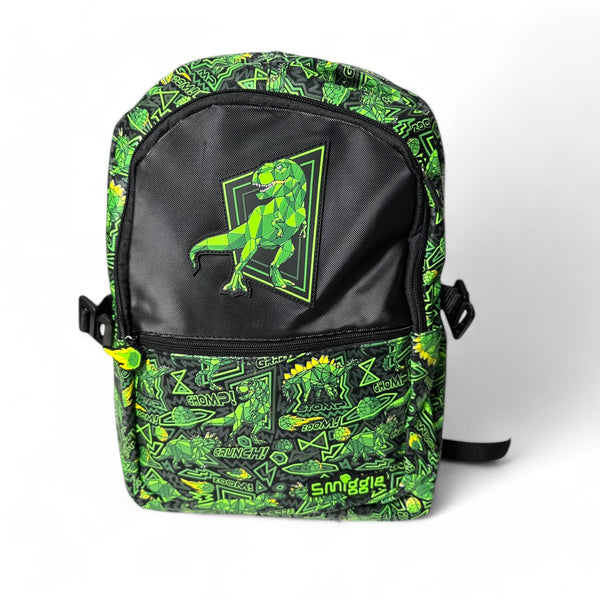 18 Inch Smiggle Dino School Bag For Grade 1 Till Grade 5 Boys