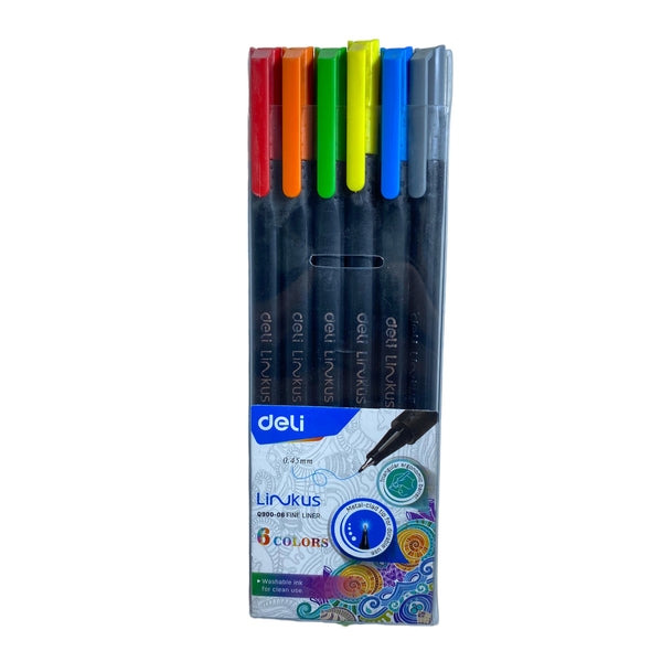 Deli Linkus Fine Liner 0.45mm 6 Pointers