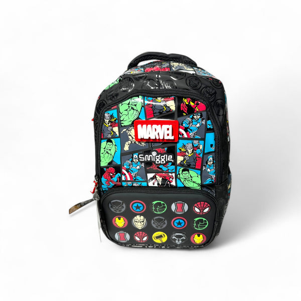 18 Inch Smiggle Marvels School Bag For Grade 1 Till Grade 5 Boys