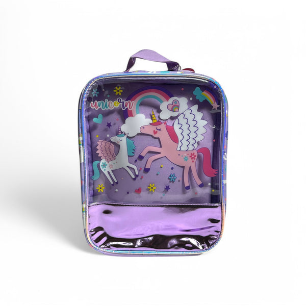 12 Inch Unicorn Hand Carry Backpack / Shoe Box For Girls By Vest