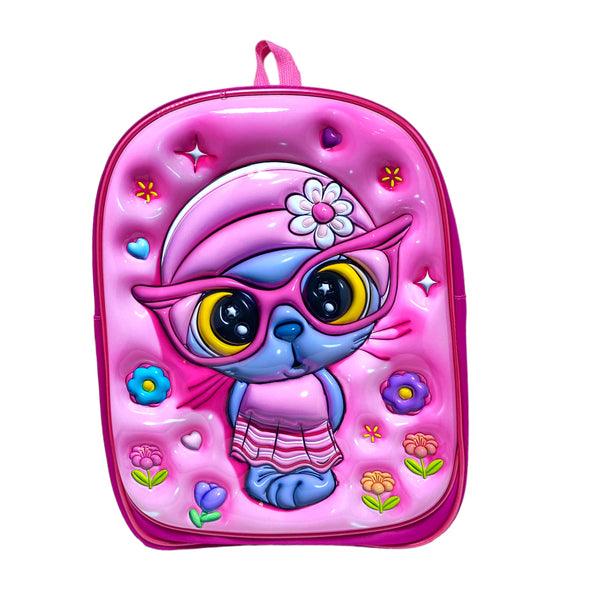 14 Inch 3D OWL School Bag For Play Group Girls