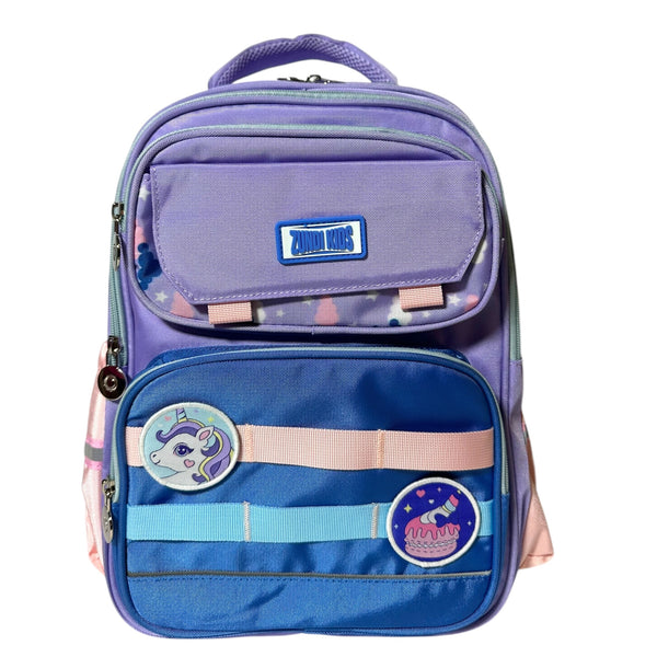 18 Inch Unicorn School Bag By ZUNDI For Grade 1 Till Grade 3 Girls