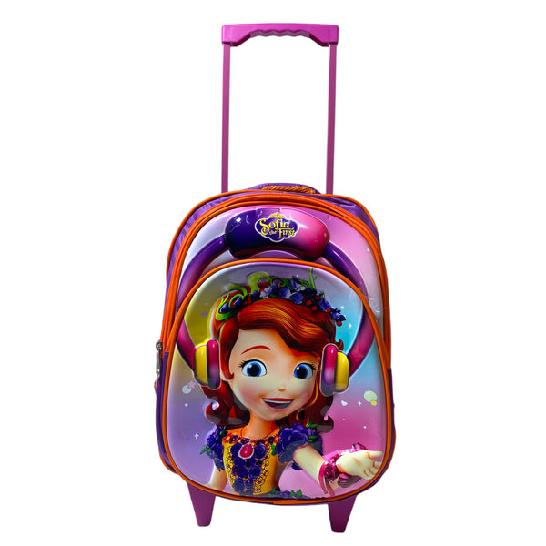 Dakanee 15 Inch Sofia Trolly Bag For Nursery Till Grade 2 Girls