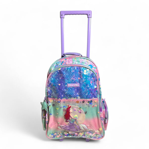 Smiggle 20 Inch Mermaid Trolly School Bag Original for Grade 1 Till Grade 5 girls