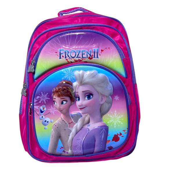 17 Inch Frozen School Bag For Grade 1 Till Grade 3 Girls