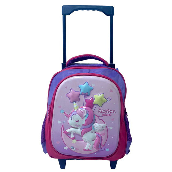 Unicorn 12 Inch Trolly Bag For Play Group Girls