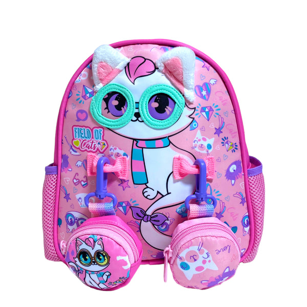 11 Inch Kitty School Bag By Vest For Play Group Girls