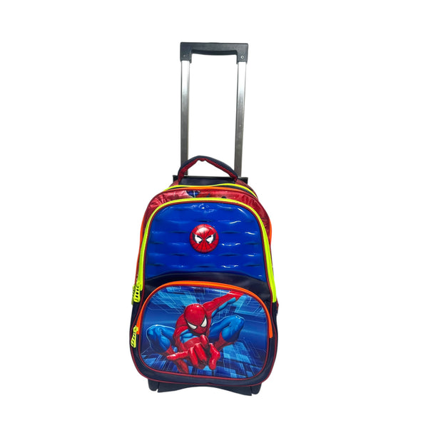 19 Inch Spiderman School Trolly Bag For Grade 3 Till Grade 8 Boys