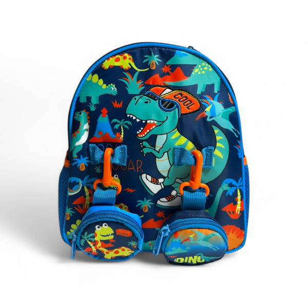 11 Inch Dino School Bag By Vest For Play Group Boys