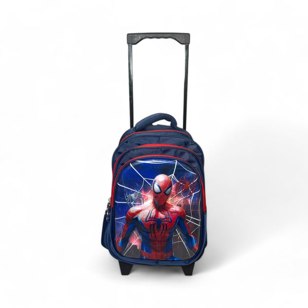 18 Inch 3D Spiderman School Trolley Bag For Grade 1 Till Grade 6 Boys