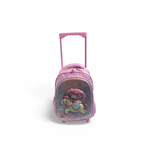 13 Inch 3D Melody School Trolley Bag For Play Group And Nursery