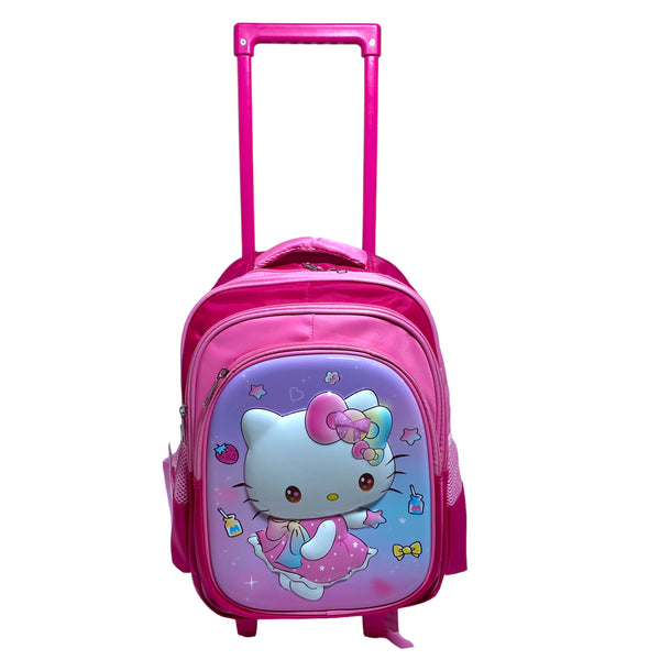 16 Inch Hello Kitty Trolly Bag For Grade 1 Till Grade 4 Girls