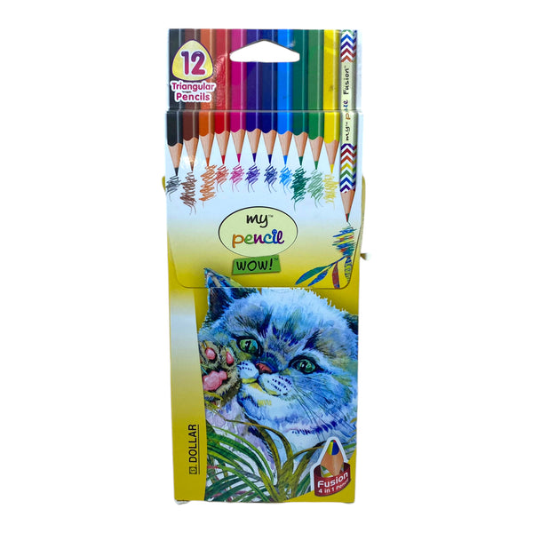 Dollar 12 Color Pencils