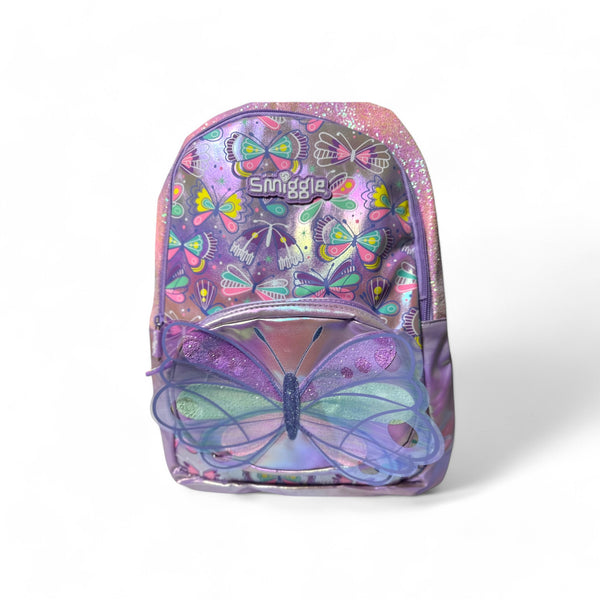 18 Inch Smiggles Butterfly School Bag For Grade 1 Till Grade 5 Girls