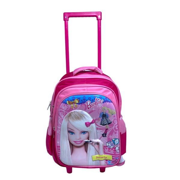 16 Inch Barbie Trolly Bag For Grade 1 Till Grade 4 Grils.