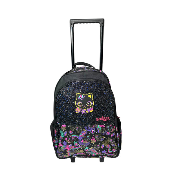 Smiggle 20 Inch Cat Trolly School Bag Original for Grade 1 Till Grade 5 Girls