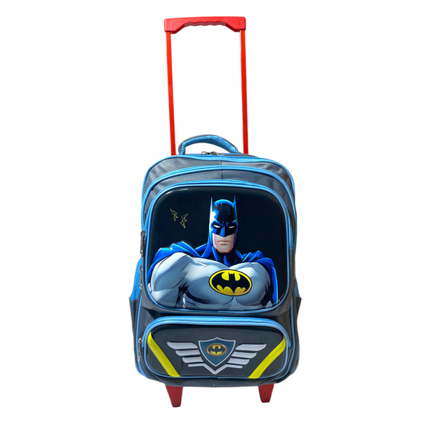 Dakanee 18 Inch Batman School Trolly Bag For Grade 2 Till Grade 9 Boys