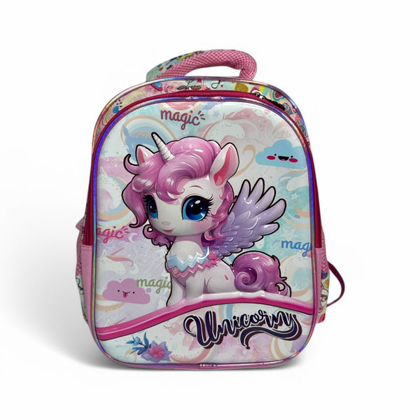 15 Inch Unicorn 3D School Bag For Nursery Till KG Girls