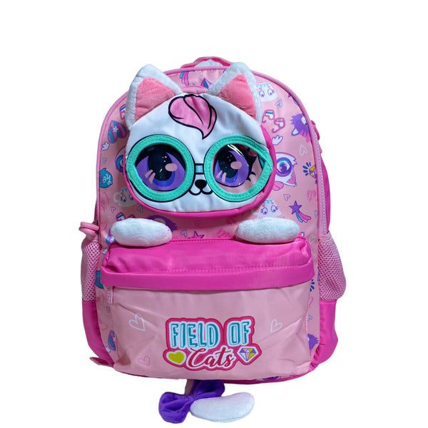 15 Inch Kitty School Bag For Grade 1 Till Grade 3 Girls