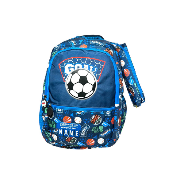 18 Inch Football School Bag By Vest For Grade 1 Till Grade 5 Boys