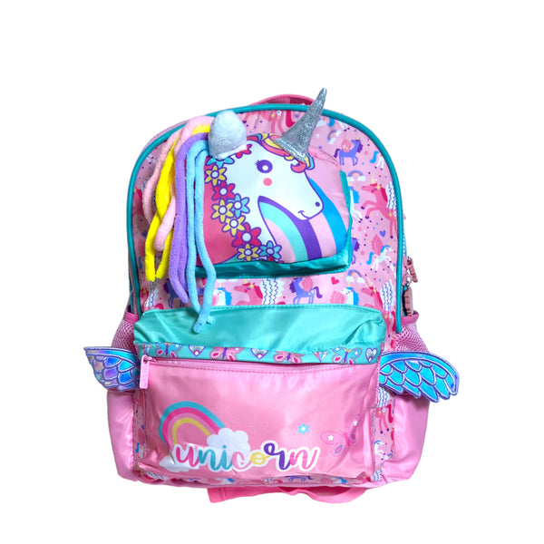 15 Inch Unicorn School Bag For Grade 1 Till Grade 3 Girls