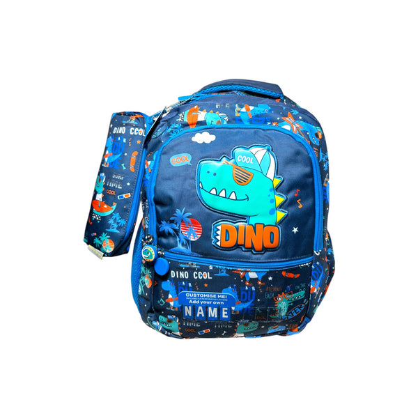 18 Inch Dino School Bag By Vest For Grade 1 Till Grade 5 boys