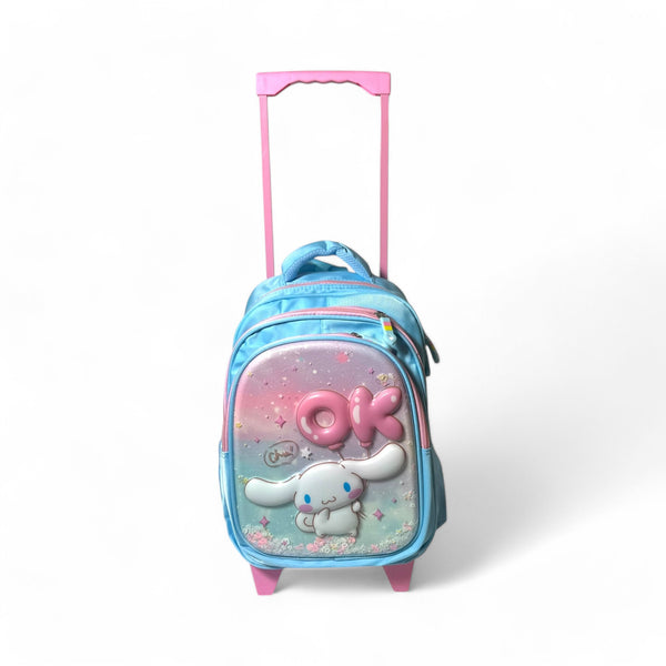 16 Inch 3D Melody School Trolley Bag For Grade KG Till Grade 2 Girls