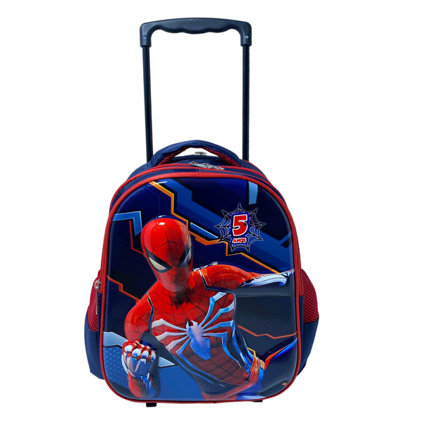 14 Inch Spiderman School Trolly Bag for Nursery and KG Boys