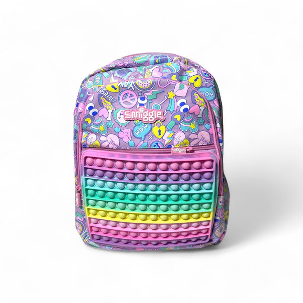 Smiggle poppit School Bagpack 18 Inch Grade 1 Till Grade 5 girls