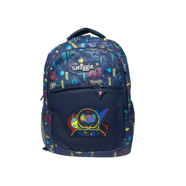 18 Inch Smiggles Space School Bag For Grade 1 Till Grade 3 Boys.