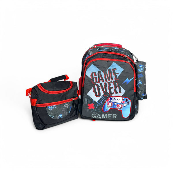 18 Inch Console 3 Piece Set School Bag for Grade 2 Till Grade 7 Boys