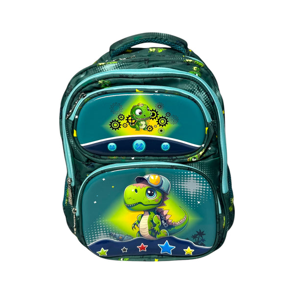 17 Inch Dino School Bag For Grade 1 Till Grade 3 Boys