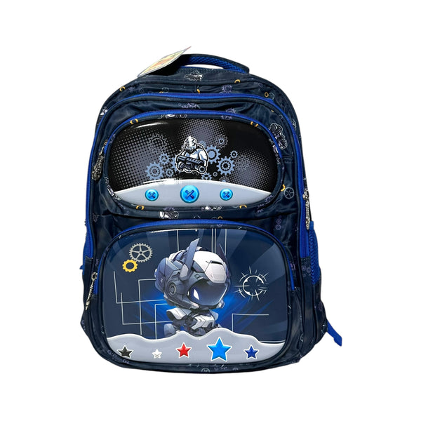 17 Inch Robot School Bag For Grade 1 Till Grade 3 Boys