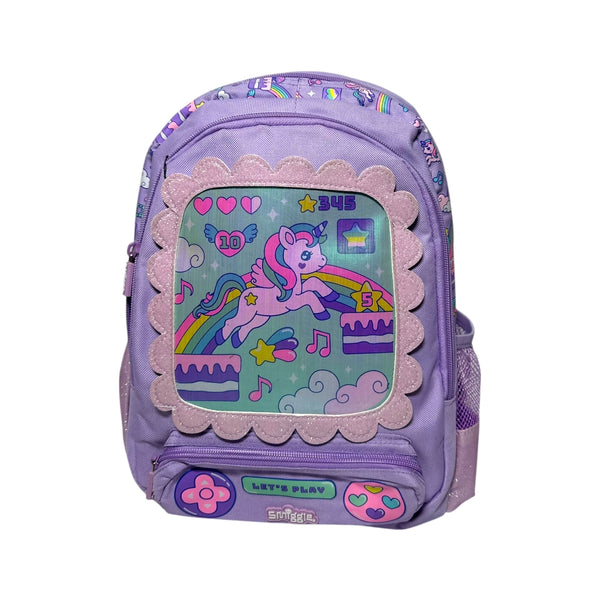 14 Inch Smiggles Purple Unicorn School Bag for Nursery till Grade KG Girls