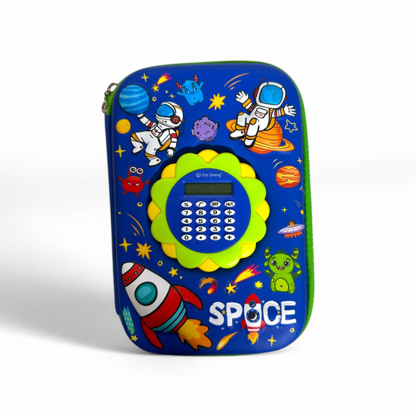 Space Pencil Pouch With Calculator