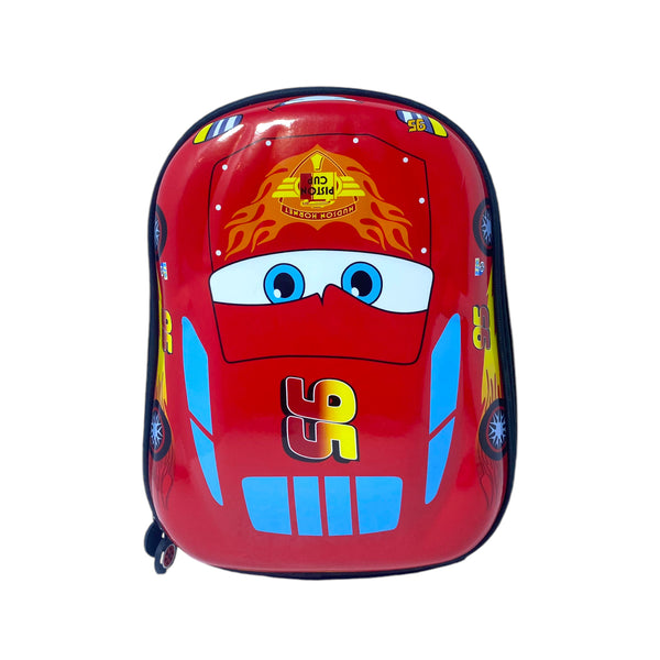 12 Inch Fiber Mcqueen Car School Bag For Play Group Boys