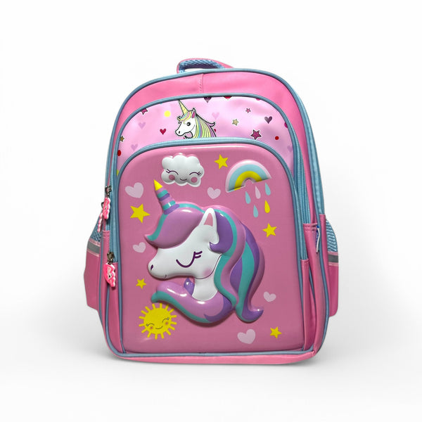 16 Inch Unicorn 4D School Bag For Grade 1 Till 3 Girls