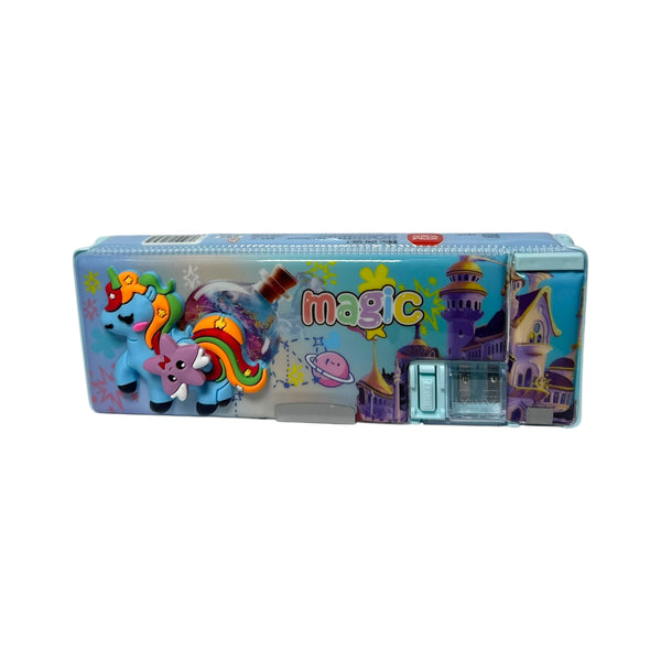 Unicorn Pencil Box With Sharpener